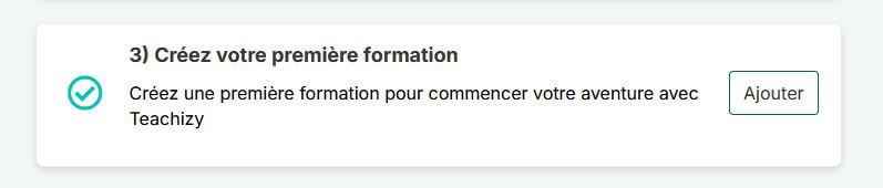 Créez votre première formation Teachizy